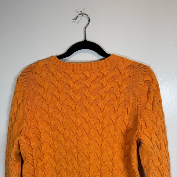 Land's End Drifter Sweater Yellow Size Medium 10-12 - Picture 7 of 11